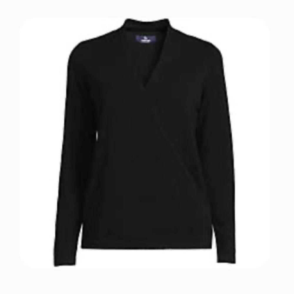 Lands’ End Cashmere Wrap Sweater, NWT, Women’s Size M